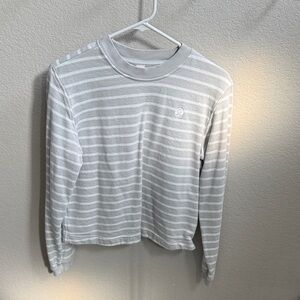 lululemon athletica Gray Striped Sweatshirt